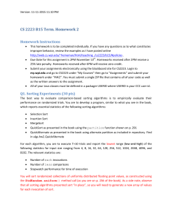 CS 2223 B15 Term. Homework 2