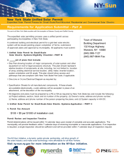 New York State Unified Solar Permit