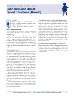 Monilia (Candida) or Yeast Infections (Thrush)