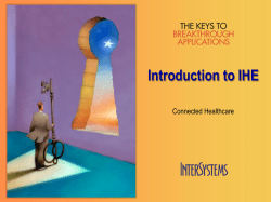 Introduction to IHE
