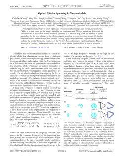 Optical Möbius Symmetry in Metamaterials