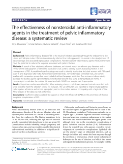 The effectiveness of nonsteroidal anti