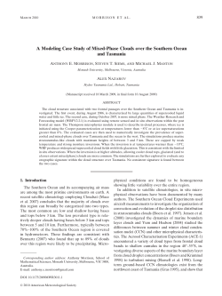 A Modeling Case Study of Mixed-Phase Clouds