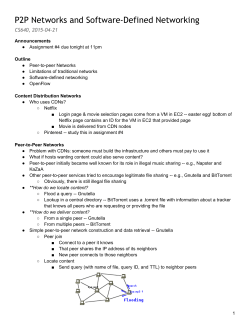 P2P Networks and Software-Defined Networking
