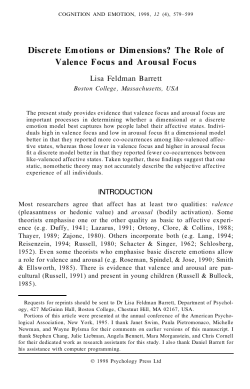 Discrete Emotions or Dimensions? The Role of Valence Focus and
