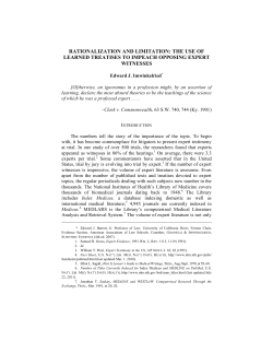 rationalization and limitation: the use of learned treatises to impeach