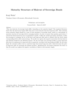 Maturity Structure of Haircut of Sovereign Bonds