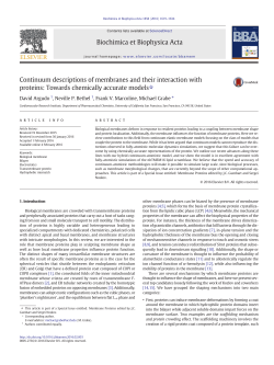 Continuum descriptions of membranes and their interaction with