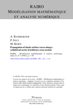 Propagation of elastic surface waves along a cylindrical - HAL