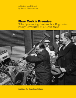 New York`s Promise - Institute for American Values