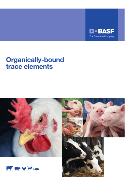 Organically-bound trace elements