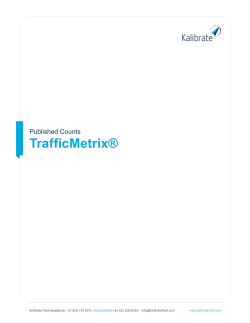 TrafficMetrix - Esri Support