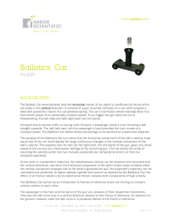 Ballistics Car - Arbor Scientific