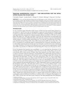 redating shuidonggou locality 1