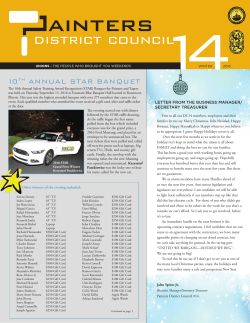 winter 2016 newsletter - Painters District Council 14