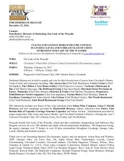 FOR IMMEDIATE RELEASE December 23, 2016 Contact: Pam