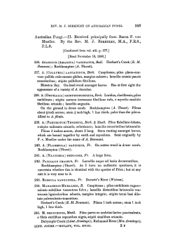 Australian Fungi.II. Received principally from Baron F. von Mueller.