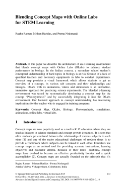 AISC 320 - Blending Concept Maps with Online Labs for STEM