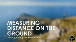 measuring distance on the ground