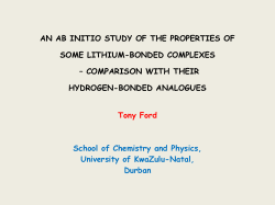 An ab inito study of the properties of lithium
