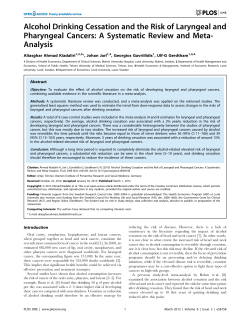 Alcohol Drinking Cessation and the Risk of Laryngeal and