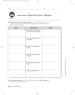 GUIDED READING Imperial China Collapses