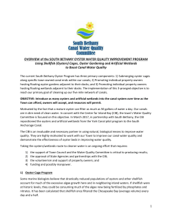 SB Oyster Water Quality Improvement Initiative 3-22