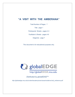 A Visit with the Amberana