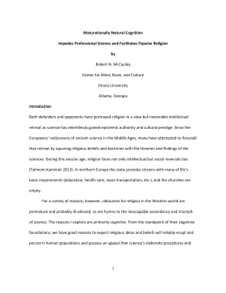 Maturationally Natural Cognition Impedes