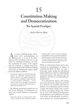 Constitution Making and Democratization &copy; Copyright by the