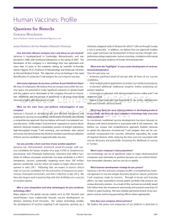 Questions for biotechs: Genocea Biosciences