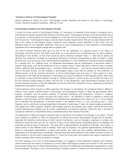 "Towards a History of Technological Thought" (Article