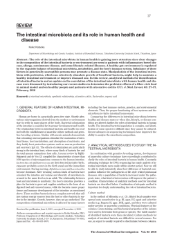The intestinal microbiota and its role in human health and disease