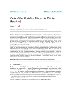 Order Filter Model for Minuscule Pl&uml;ucker Relations