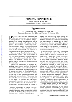 Hyponatremia - Circulation