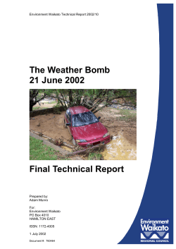 The Weather Bomb 21 June 2002 Final Technical Report