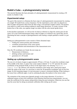 Rubik`s Cube &ndash; a photogrammetry tutorial.