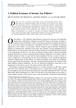A Political Economy of Income Tax Policies
