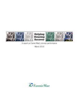 Helping Housing Recover