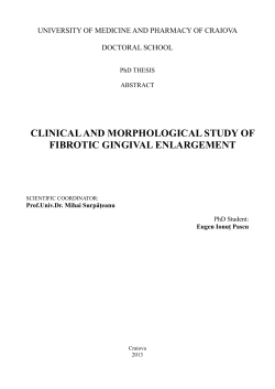 clinical and morphological study of fibrotic gingival enlargement