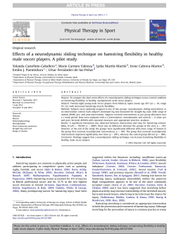 Effects of a neurodynamic sliding technique on