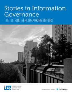 Stories in Information Governance