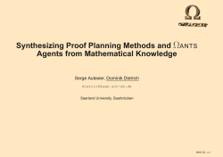 Synthesizing Proof Planning Methods and