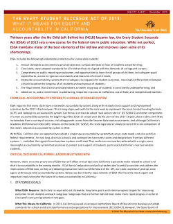 the every student succeeds act of 2015: what it means for equity and