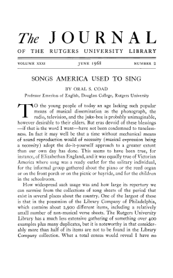 The JOURNAL - New Jersey History