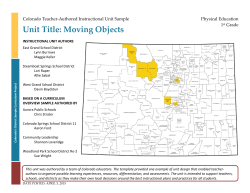 Unit Title: Moving Objects