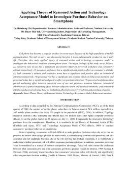 Applying Theory of Reasoned Action and Technology Acceptance