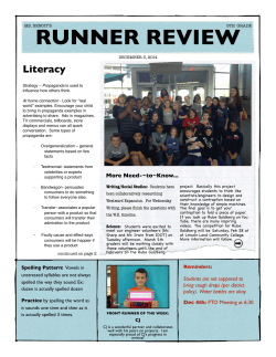 Runner Review 12-3-14