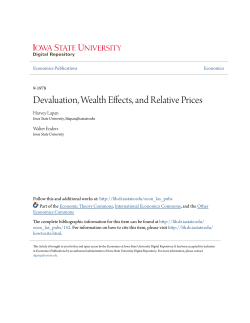 Devaluation, Wealth Effects, and Relative Prices