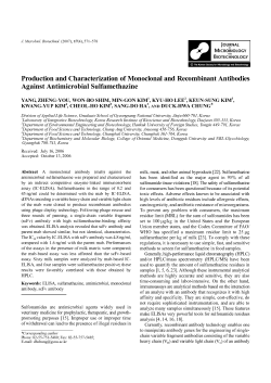 Production and Characterization of Monoclonal and Recombinant